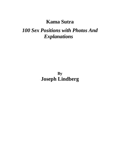 kamasutra 100|Kama Sutra 100 Sex Positions (Joseph Lindberg) 